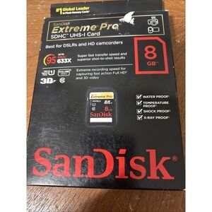 SanDisk Extreme Pro 8GB SDHC UHS-I Card - 95 MB/s - Class 10 (SDSDXPA-008G-X46)